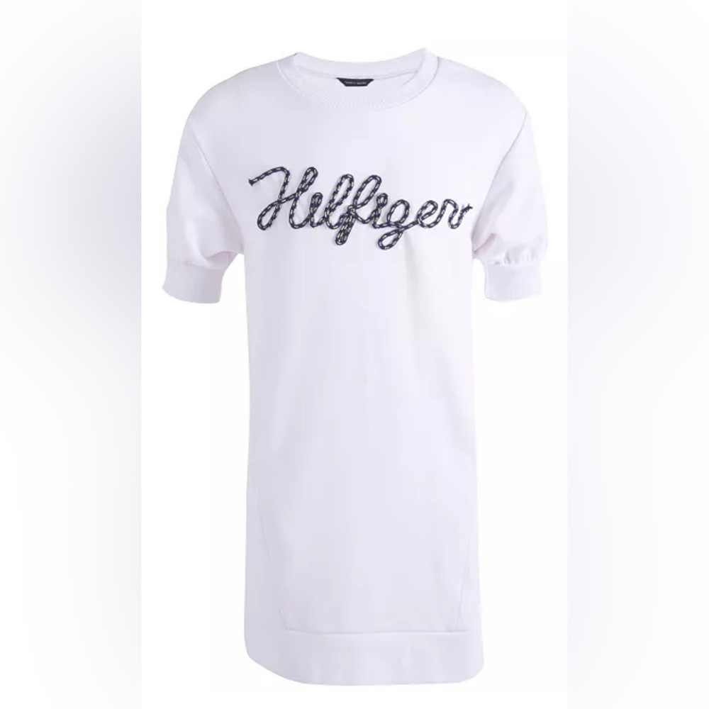 Tommy Hilfiger Big Girls Rope Logo Sweatshirt Dress